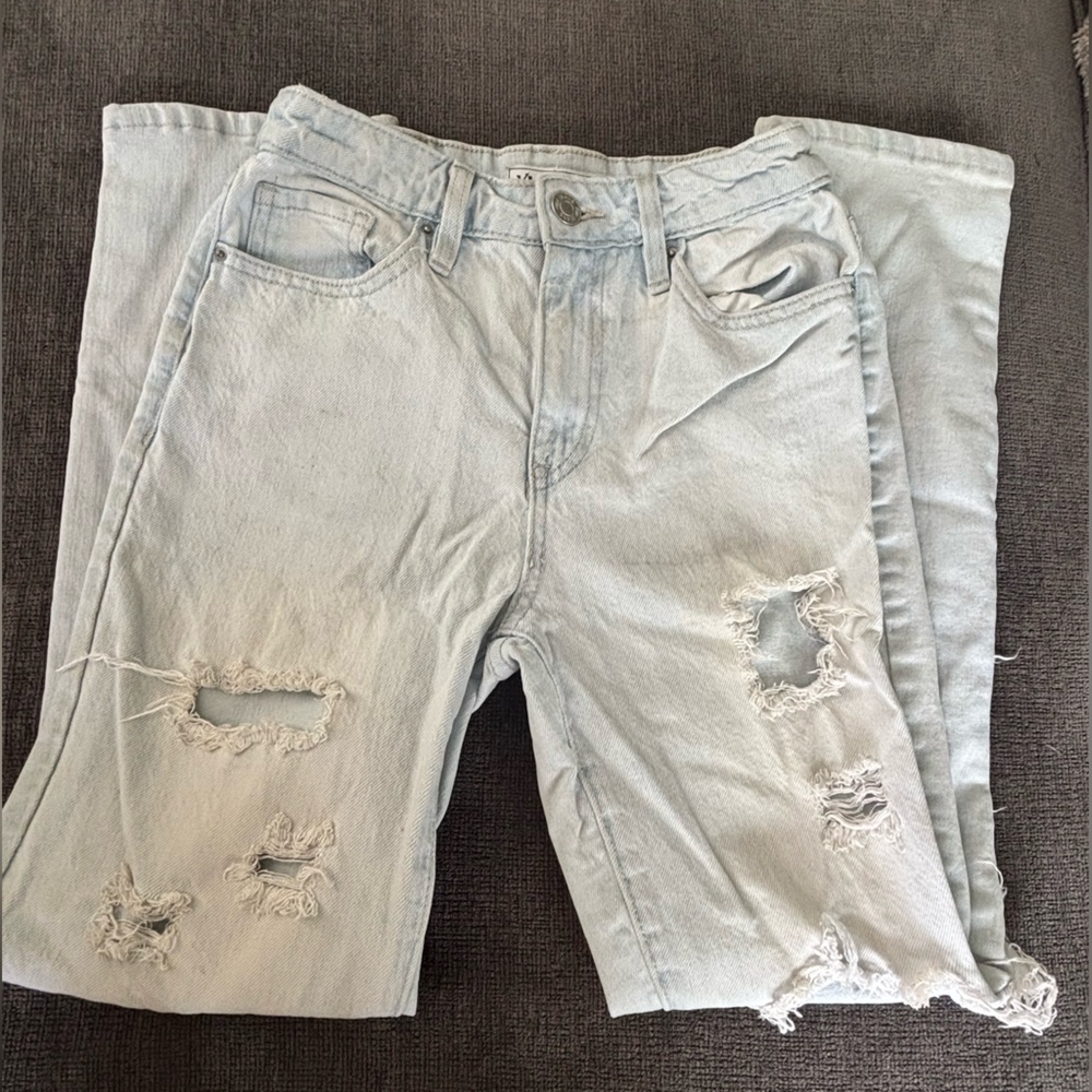 YMI Light Blue Distressed Boyfriend Jeans